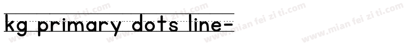 kg primary dots line字体转换